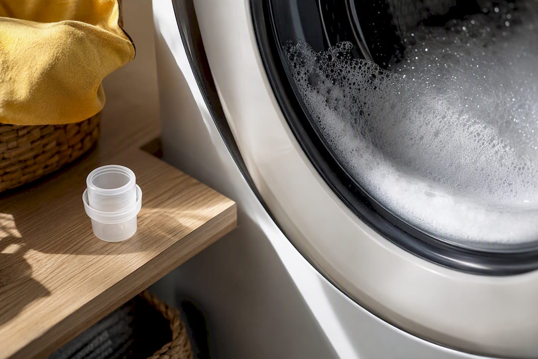 Excessive suds inside a washer drum