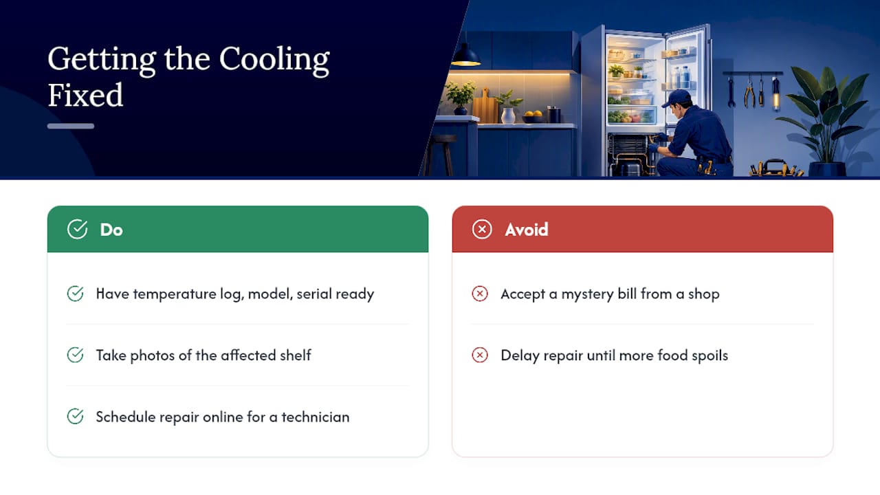 Get Your Refrigerator's Cooling Fixed for Good — overview diagram